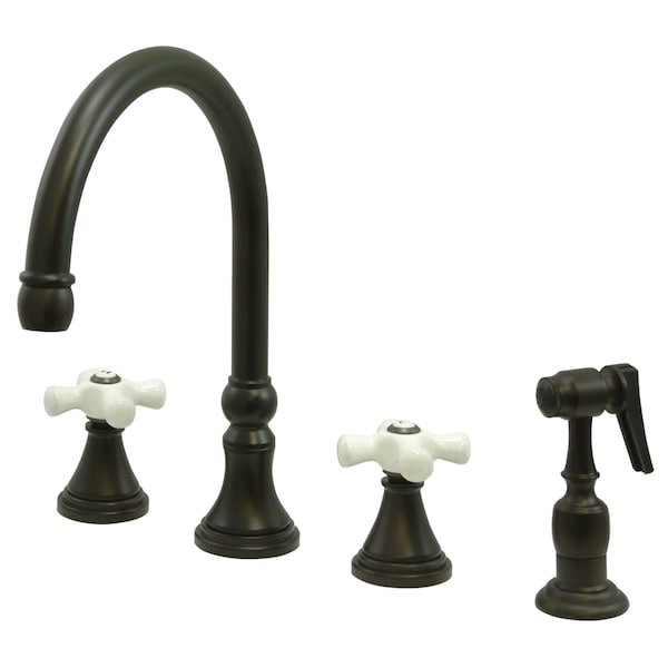 Widespread Kitchen Faucet, Oil Rubbed Bronze